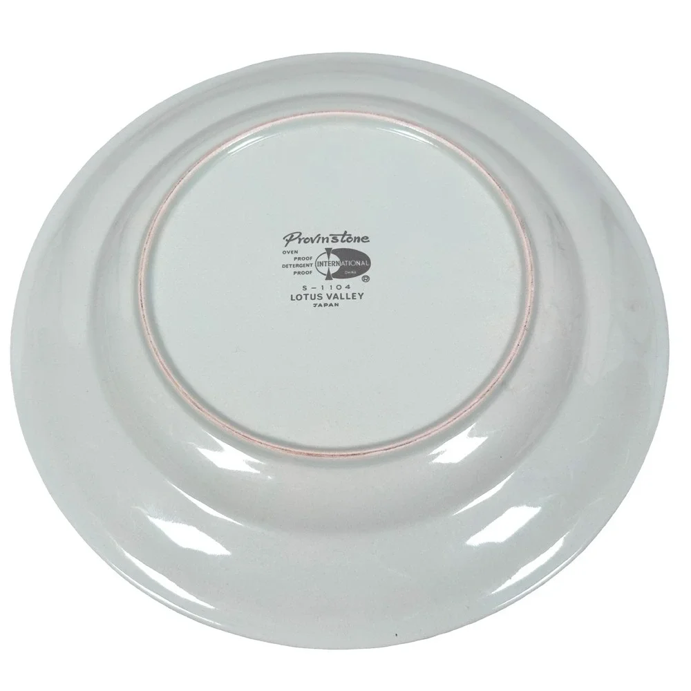 Provinstone International China Lotus‎ Valley S-1104 Dinner Plates Lot 7 Japan